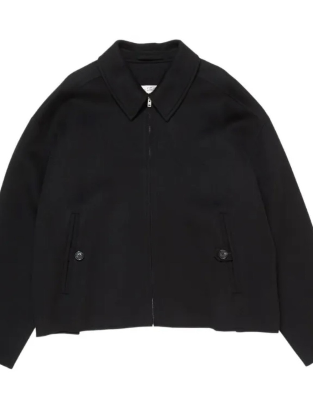 Acne Black Lightweight Zip Shirt Jacket